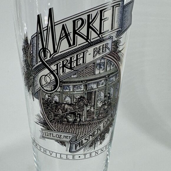 Beer Liquor Glasses Lot of 5 Market St Seagrams Kriek King Stefans FREE SHIPPING - Picture 10 of 16